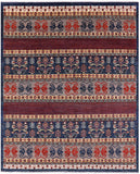 Tribal Persian Gabbeh Handmade Wool Rug - 8' 2" X 9' 8" - Golden Nile