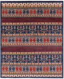 Tribal Persian Gabbeh Handmade Wool Rug - 8' 2" X 9' 8" - Golden Nile