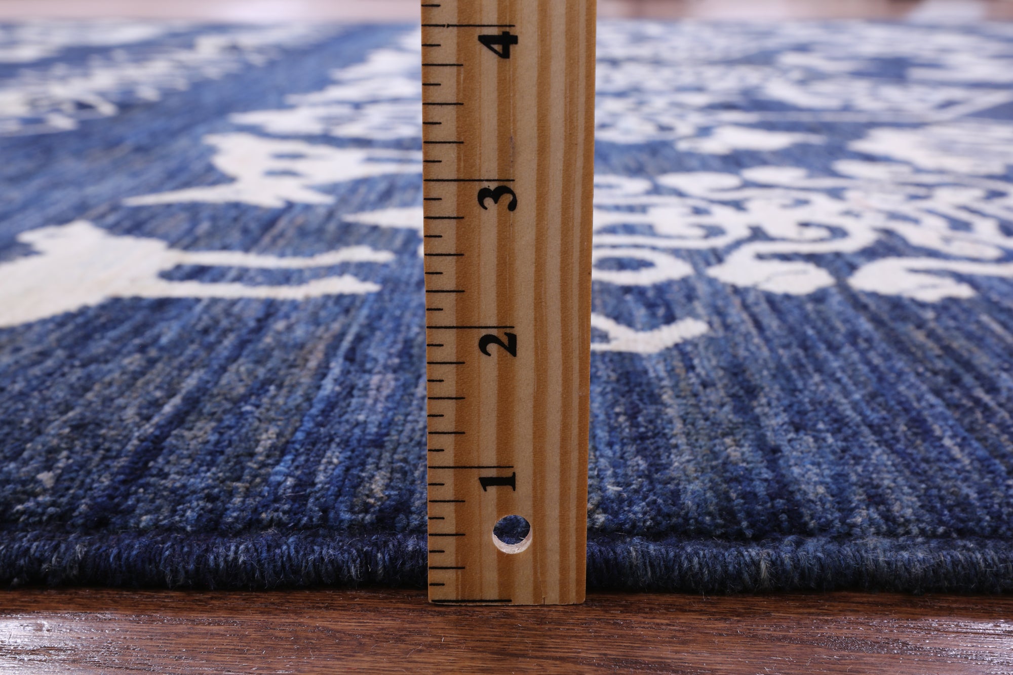 Blue Tribal Persian Gabbeh Handmade Wool Rug - 8' 1" X 10' 0" - Golden Nile