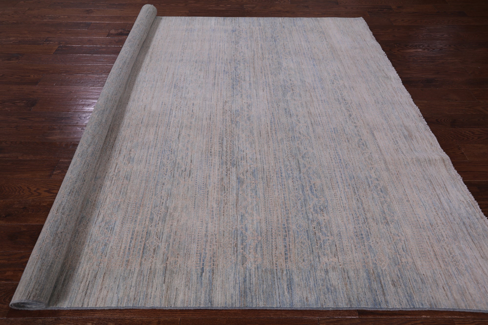 Tribal Persian Gabbeh Handmade Wool Rug - 7' 9" X 9' 8" - Golden Nile
