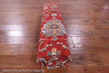 Red Peshawar Handmade Wool Rug - 6' 9" X 9' 7" - Golden Nile
