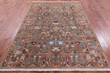 Peshawar Hand Knotted Wool Rug - 5' 8" X 8' 1" - Golden Nile