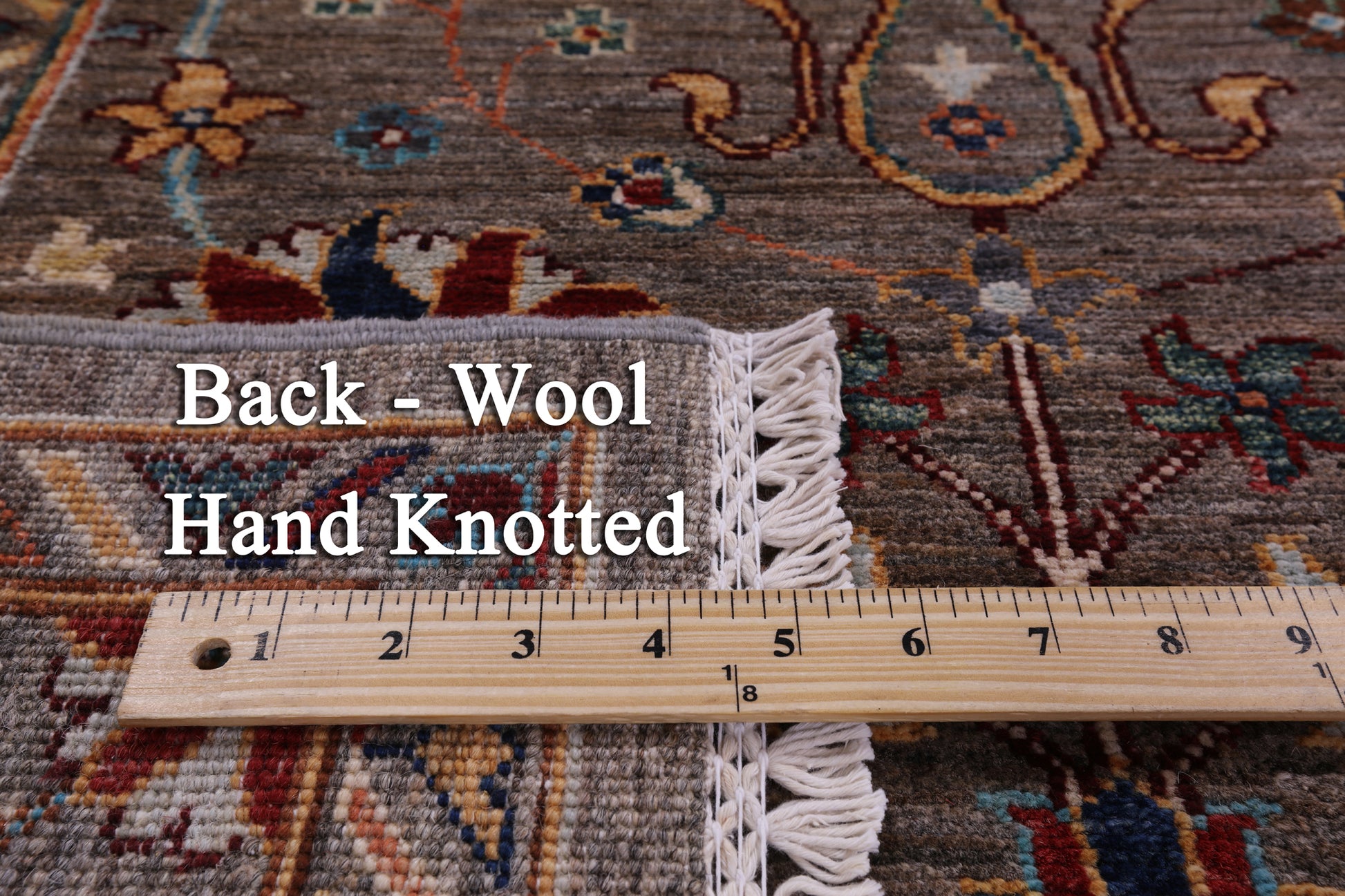 Peshawar Hand Knotted Wool Rug - 5' 8" X 8' 1" - Golden Nile