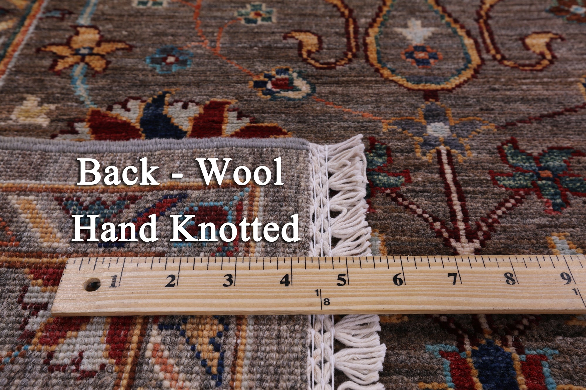 Peshawar Hand Knotted Wool Rug - 5' 8" X 8' 1" - Golden Nile