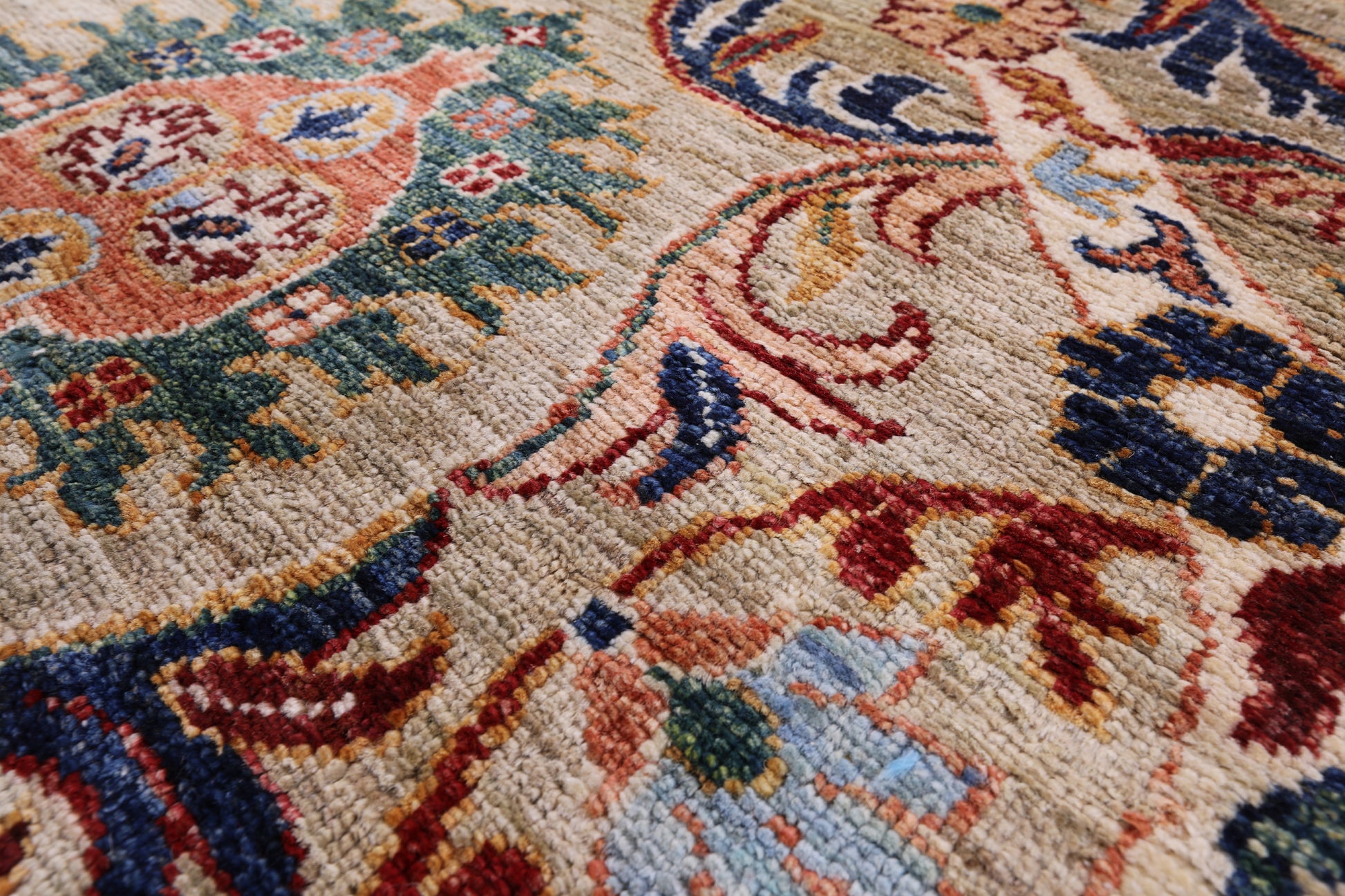 Persian Tabriz Hand Knotted Wool Runner Rug - 2' 7" X 9' 9" - Golden Nile
