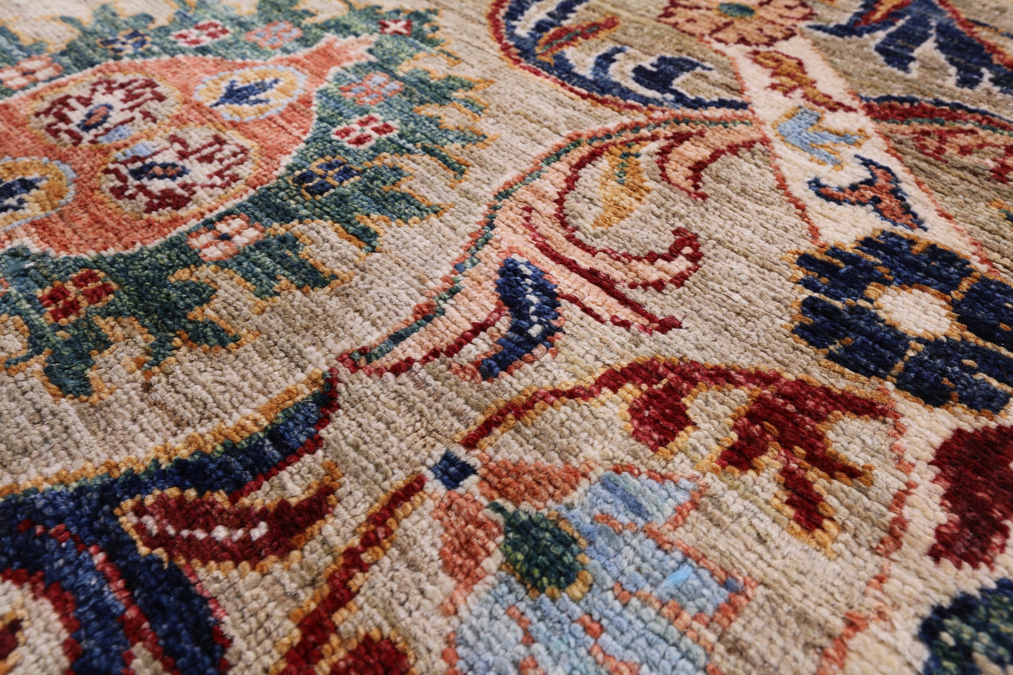 Persian Tabriz Hand Knotted Wool Runner Rug - 2' 7" X 9' 9" - Golden Nile