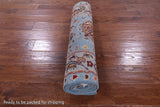 Blue Persian Tabriz Hand Knotted Wool Runner Rug - 2' 8" X 9' 10" - Golden Nile