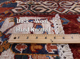 Super Kazak Hand Knotted Wool Runner Rug - 2' 7" X 9' 3" - Golden Nile