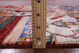 Super Kazak Hand Knotted Wool Runner Rug - 2' 7" X 9' 3" - Golden Nile