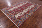 Persian Fine Serapi Hand Knotted Wool Rug - 6' 10" X 9' 9" - Golden Nile