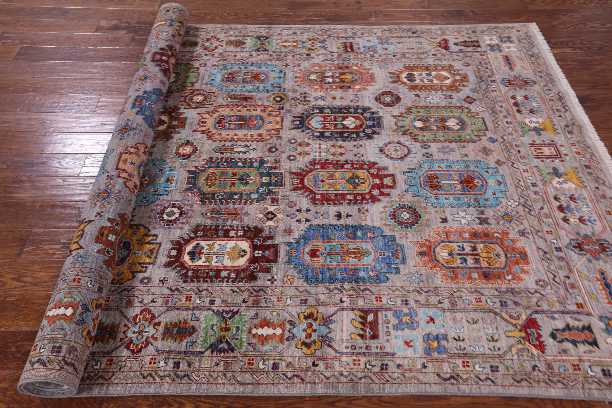Turkmen Ersari Hand Knotted Wool Rug - 6' 5" X 10' 10" - Golden Nile