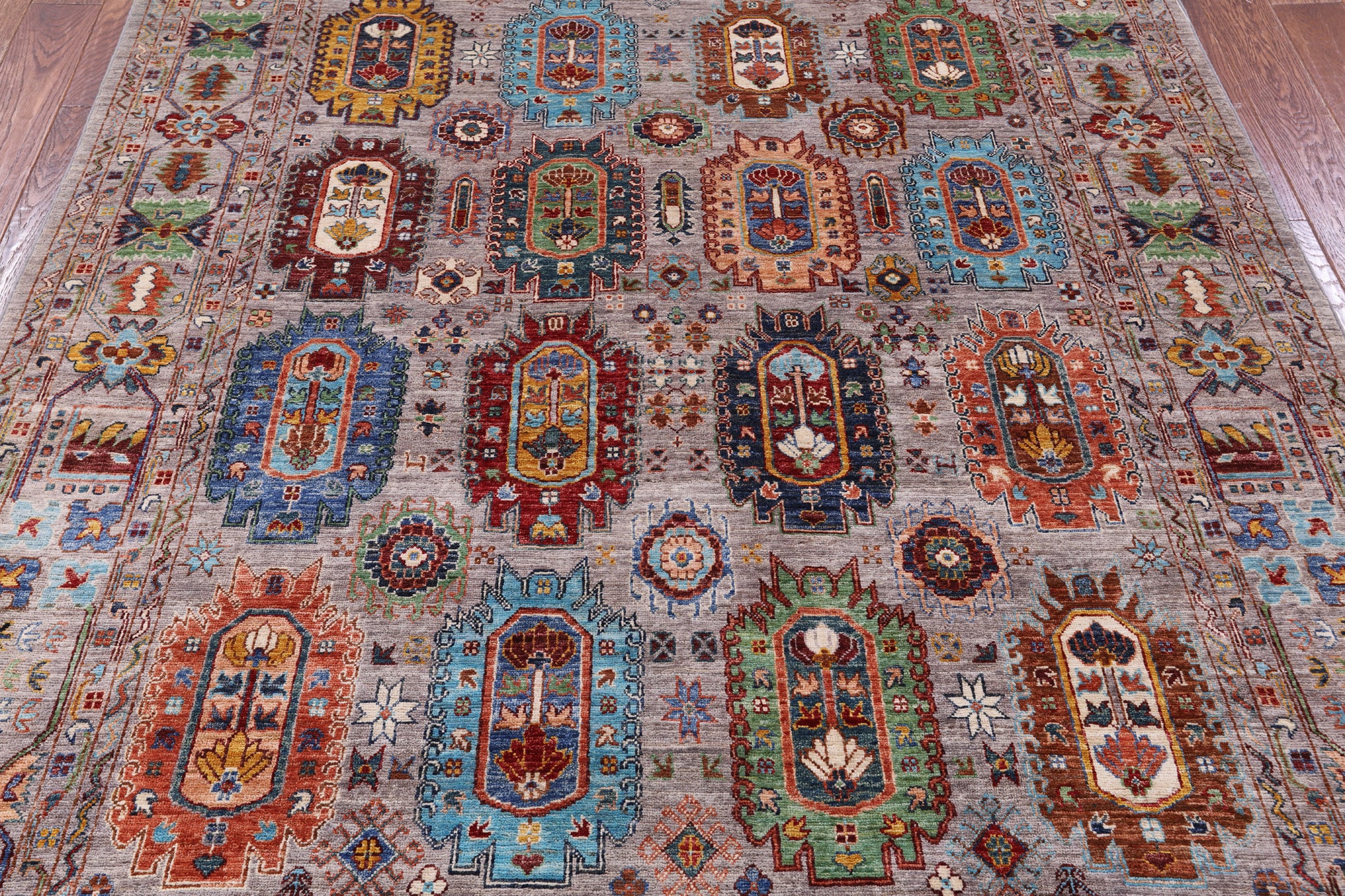 Turkmen Ersari Hand Knotted Wool Rug - 6' 5" X 10' 10" - Golden Nile