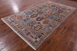 Turkmen Ersari Hand Knotted Wool Rug - 6' 5" X 10' 10" - Golden Nile