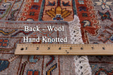 Turkmen Ersari Hand Knotted Wool Rug - 6' 5" X 10' 10" - Golden Nile