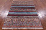Khorjin Persian Gabbeh Hand Knotted Wool Rug - 5' 0" X 7' 1" - Golden Nile