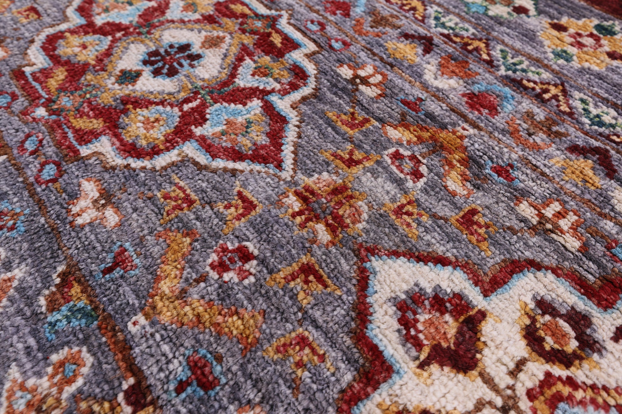 Khorjin Persian Gabbeh Hand Knotted Wool Rug - 5' 0" X 7' 1" - Golden Nile