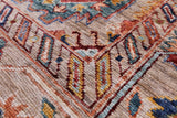 Turkmen Ersari Hand Knotted Wool Rug - 5' 0" X 6' 8" - Golden Nile
