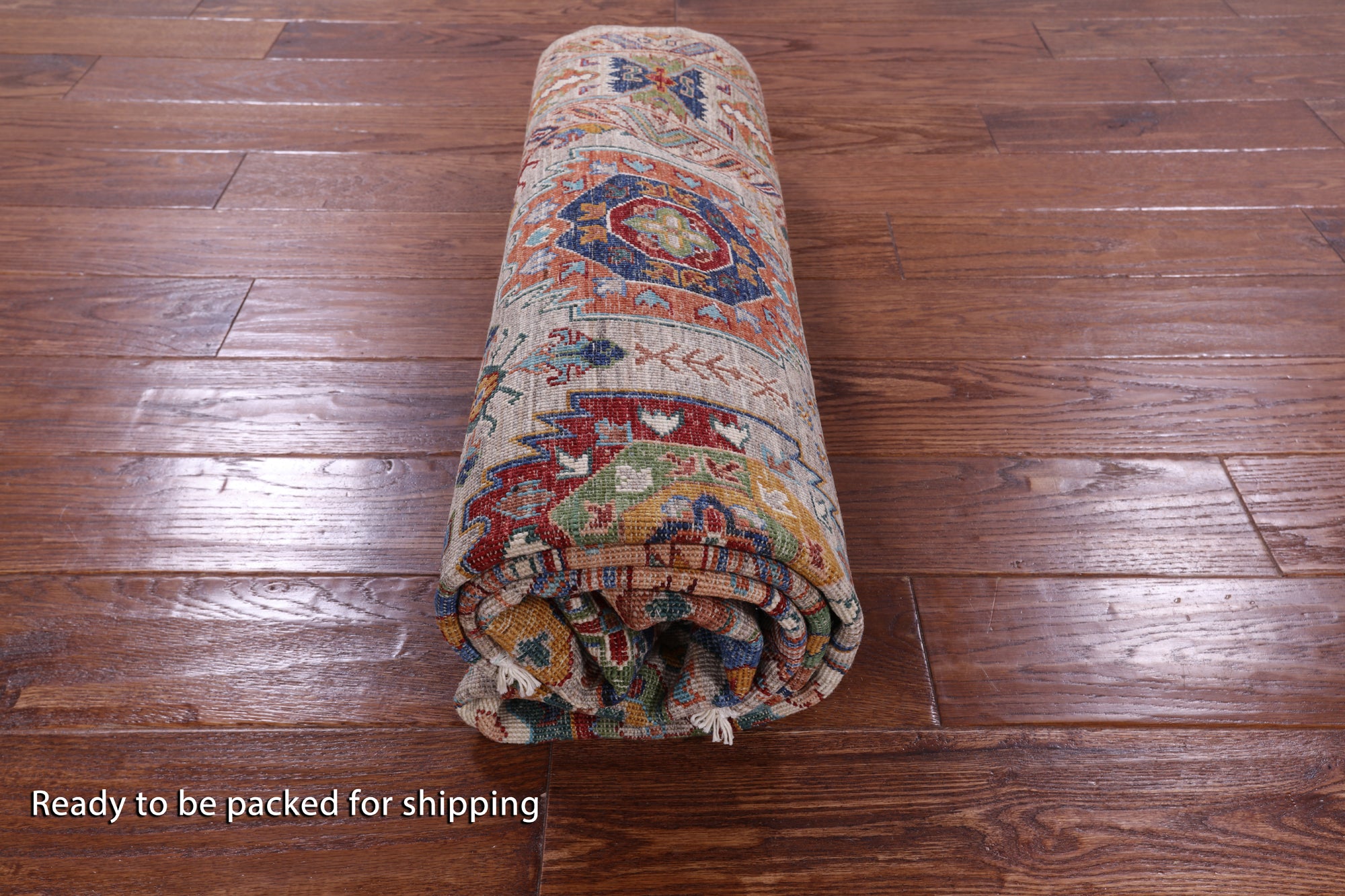 Turkmen Ersari Hand Knotted Wool Rug - 5' 0" X 6' 8" - Golden Nile