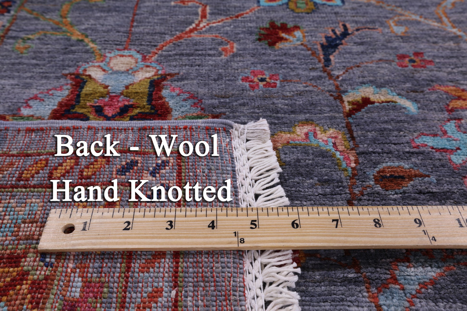 Peshawar Hand Knotted Wool Rug - 5' 1" X 6' 11" - Golden Nile