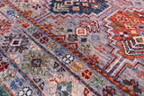 Khorjin Persian Gabbeh Hand Knotted Wool Rug - 5' 10" X 8' 4" - Golden Nile