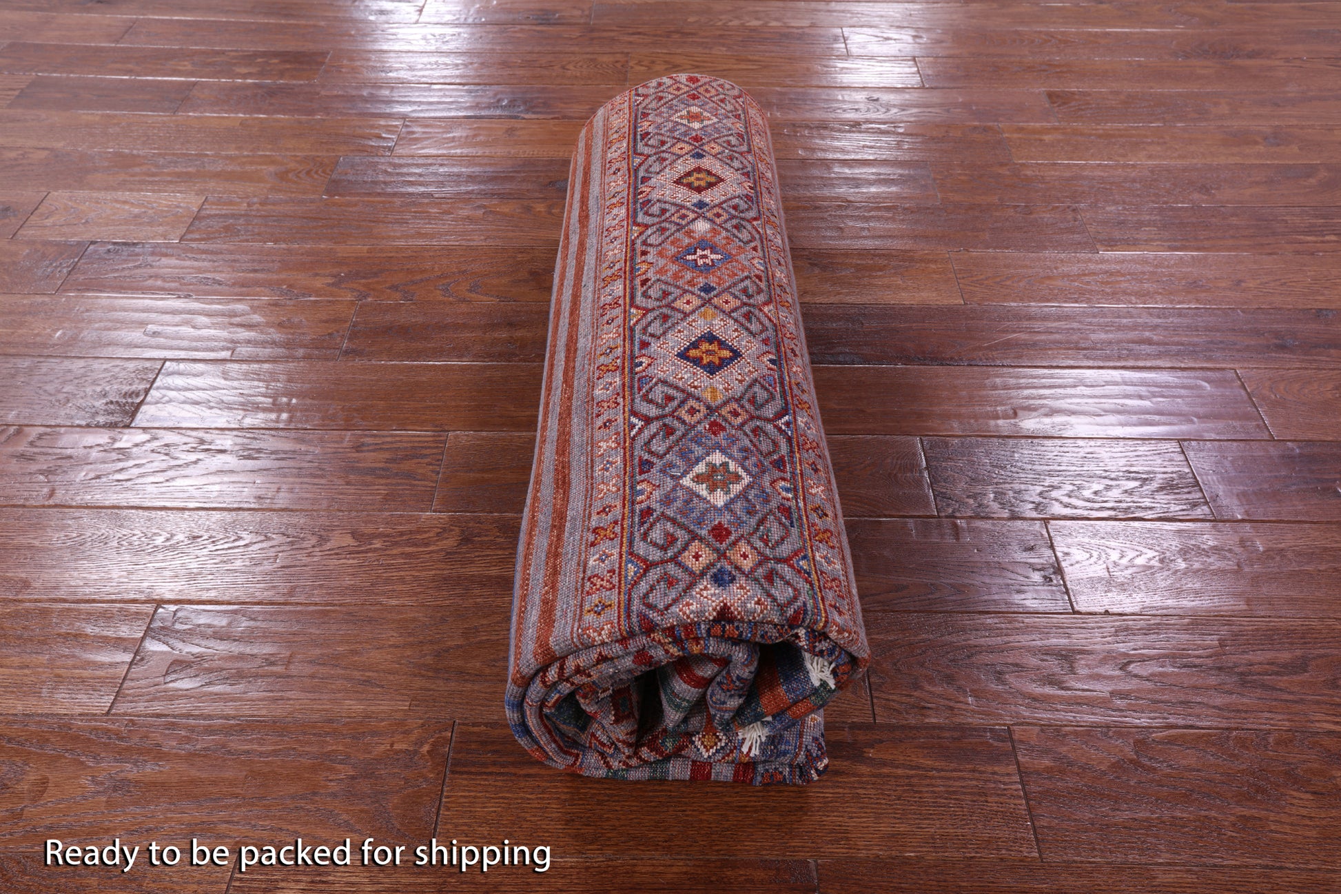 Khorjin Persian Gabbeh Hand Knotted Wool Rug - 5' 10" X 8' 4" - Golden Nile