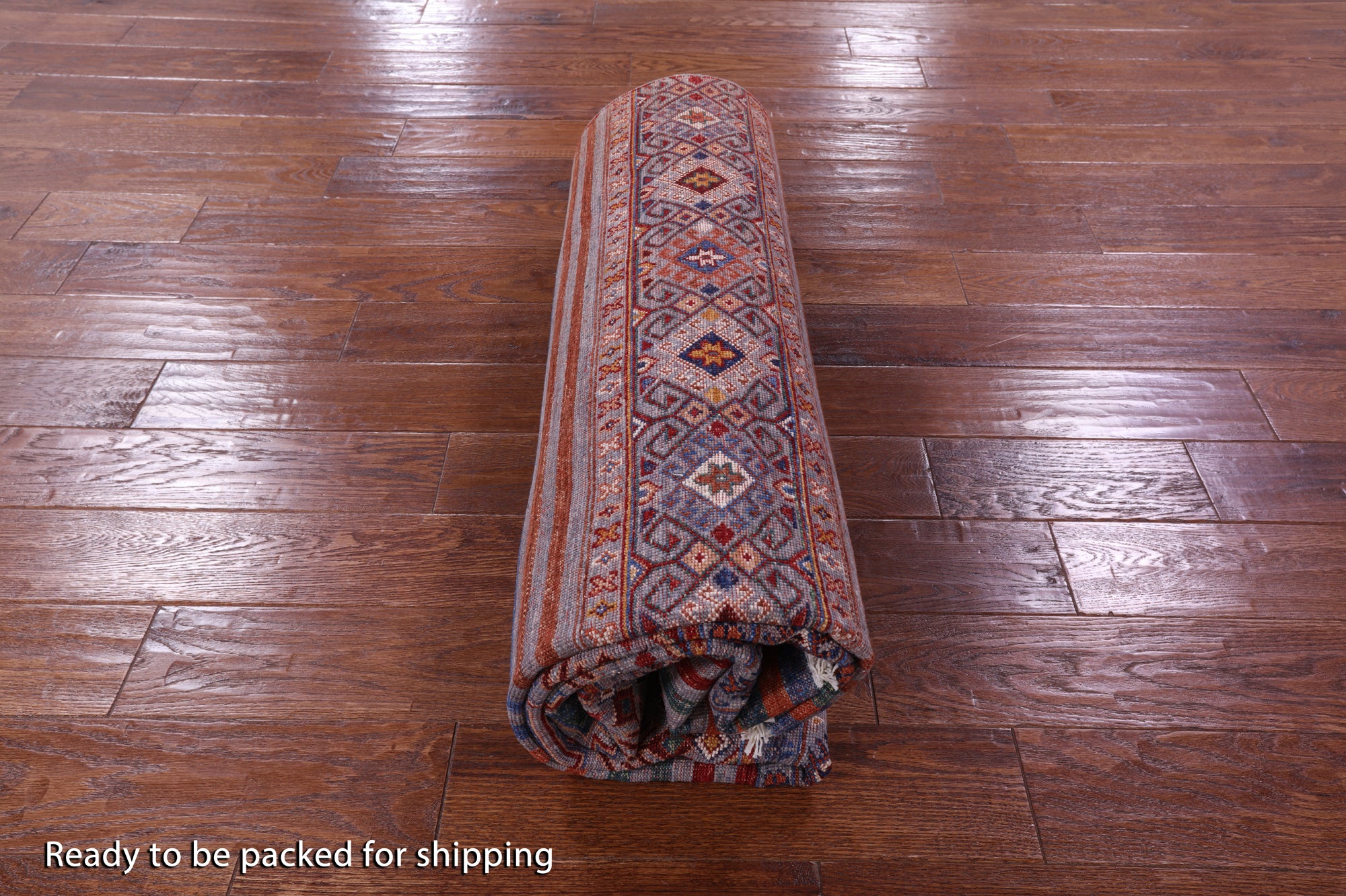 Khorjin Persian Gabbeh Hand Knotted Wool Rug - 5' 10" X 8' 4" - Golden Nile