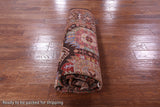 Brown Turkmen Ersari Hand Knotted Wool Rug - 6' 7" X 10' 1" - Golden Nile