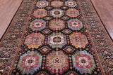 Brown Turkmen Ersari Hand Knotted Wool Rug - 6' 7" X 10' 1" - Golden Nile