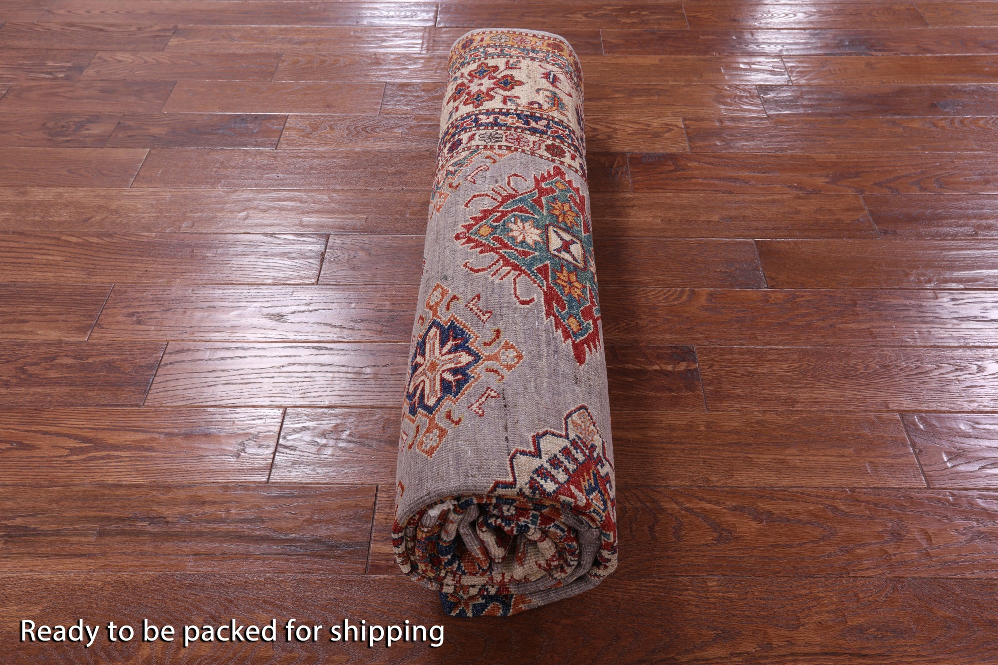 Super Kazak Hand Knotted Wool Rug - 6' 10" X 10' 5" - Golden Nile