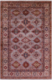 Super Kazak Hand Knotted Wool Rug - 6' 10" X 10' 5" - Golden Nile