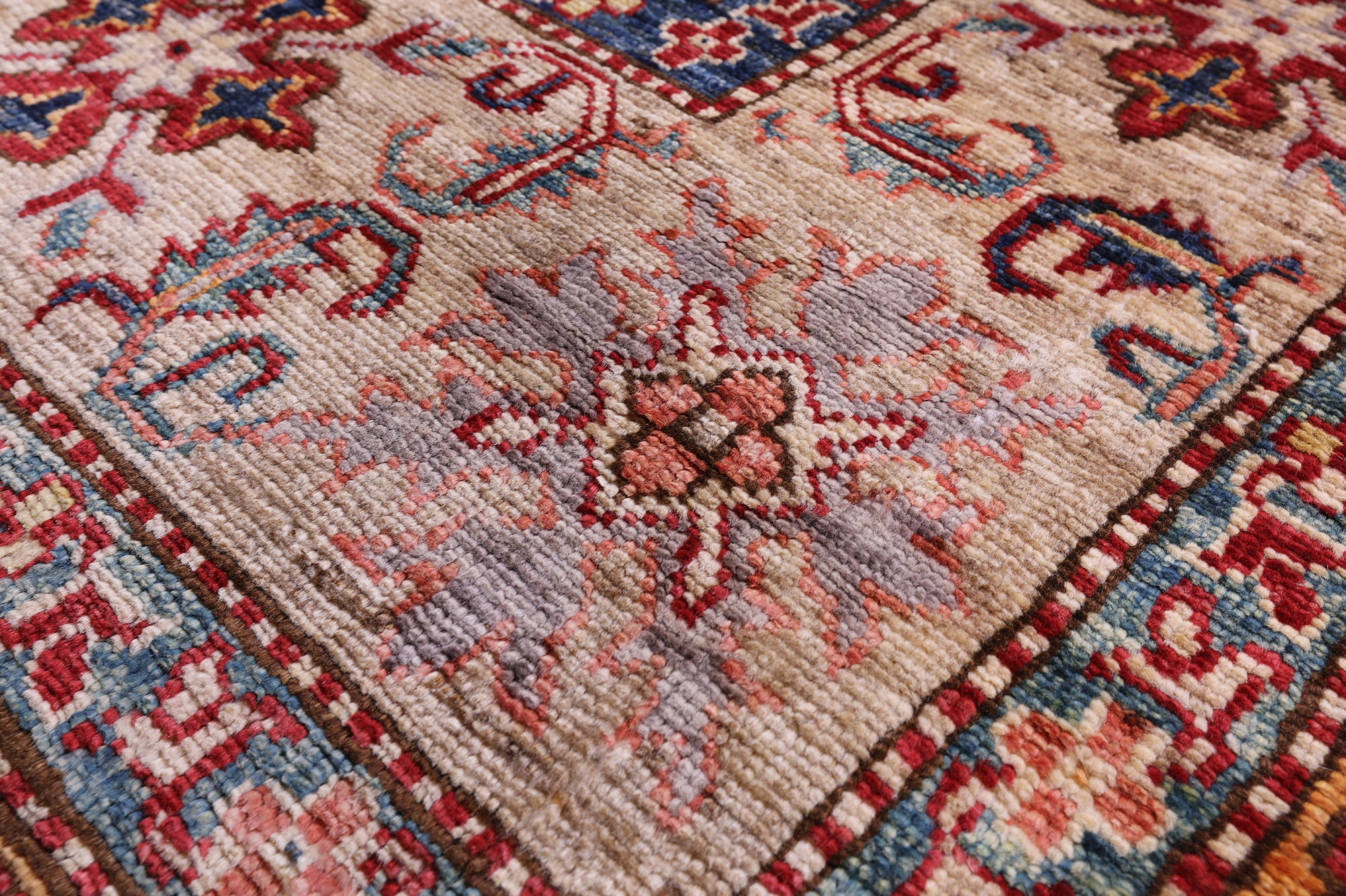 Super Kazak Hand Knotted Wool Rug - 6' 10" X 10' 5" - Golden Nile