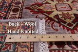 Super Kazak Hand Knotted Wool Rug - 6' 10" X 10' 5" - Golden Nile