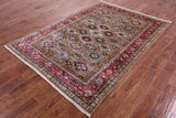 Super Kazak Hand Knotted Wool Rug - 5' 7" X 7' 10" - Golden Nile