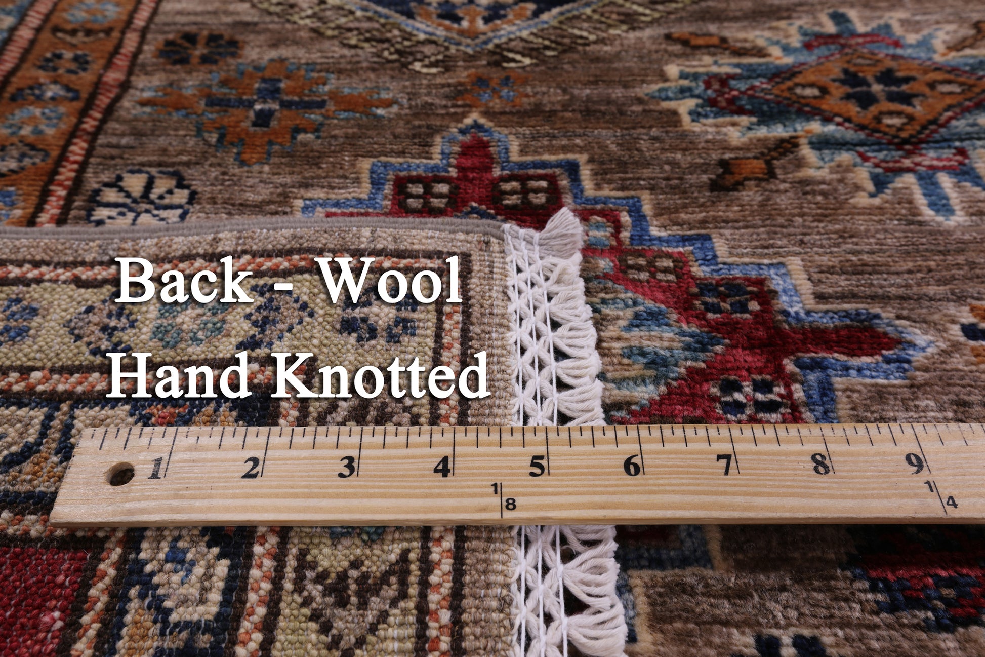 Super Kazak Hand Knotted Wool Rug - 5' 7" X 7' 10" - Golden Nile