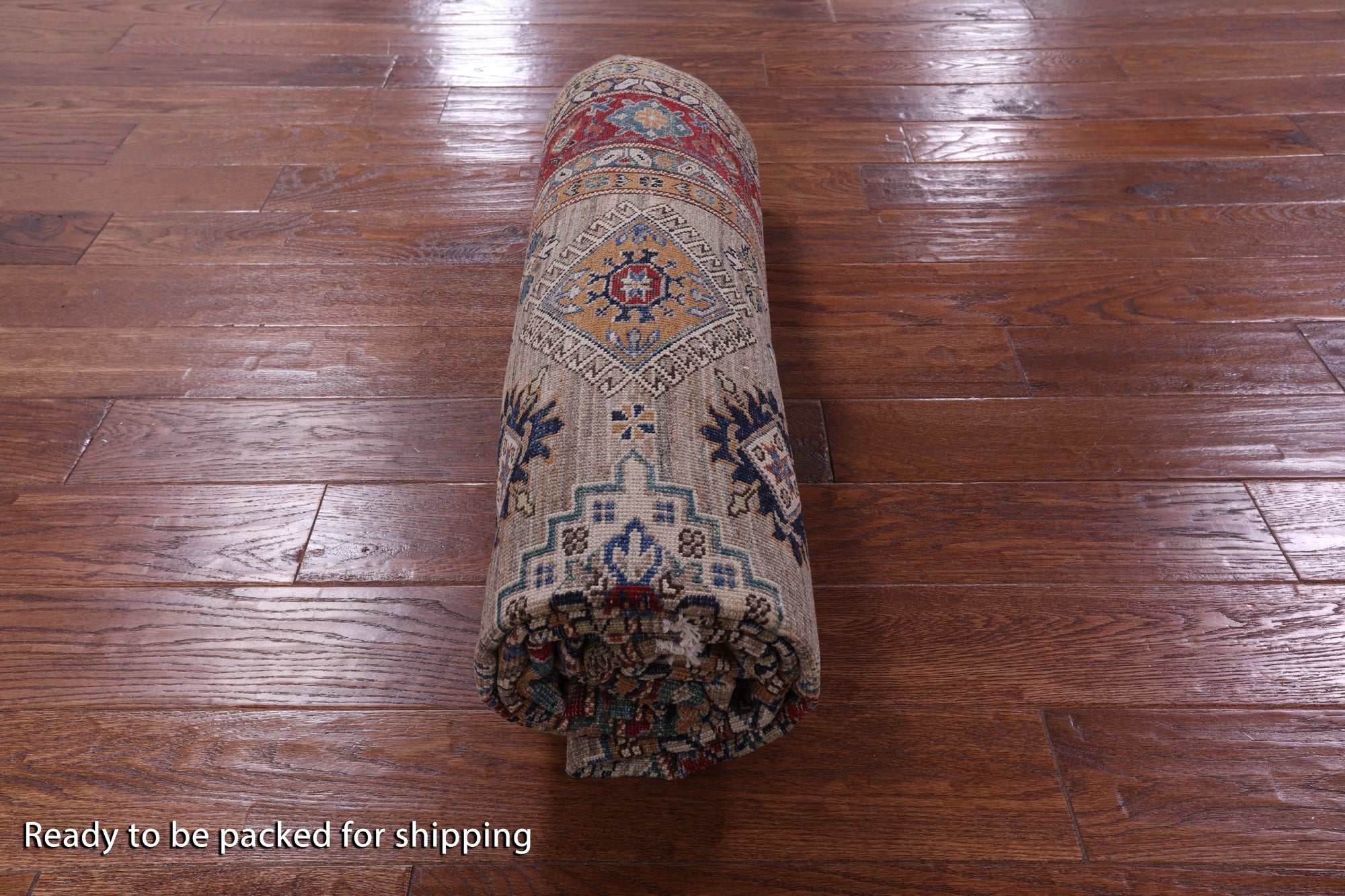 Super Kazak Hand Knotted Wool Rug - 5' 7" X 7' 10" - Golden Nile
