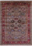 Super Kazak Hand Knotted Wool Rug - 5' 7" X 7' 10" - Golden Nile