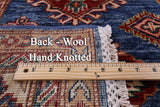 Blue Super Kazak Hand Knotted Wool Rug - 5' 0" X 7' 1" - Golden Nile