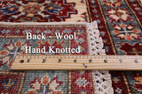Super Kazak Handmade Wool Rug - 1' 11" X 3' 1" - Golden Nile