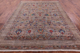 Peshawar Hand Knotted Wool Rug - 8' 2" X 9' 10" - Golden Nile