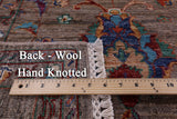 Peshawar Hand Knotted Wool Rug - 8' 2" X 9' 10" - Golden Nile