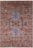 Peshawar Hand Knotted Wool Rug - 6' 10" X 9' 7" - Golden Nile