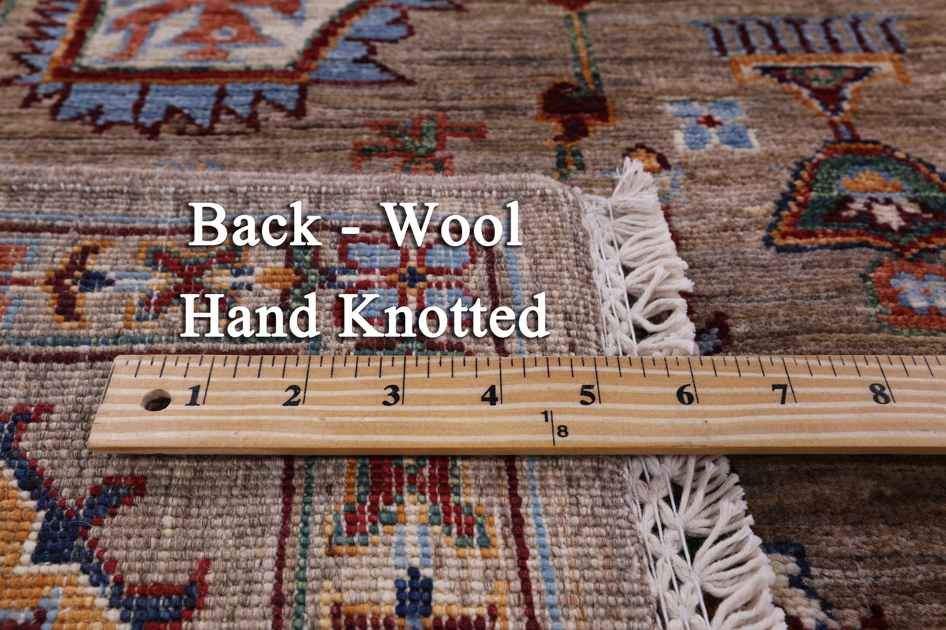 Peshawar Hand Knotted Wool Rug - 6' 10" X 9' 7" - Golden Nile