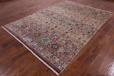 Khorjin Persian Gabbeh Hand Knotted Wool Rug - 6' 11" X 9' 7" - Golden Nile