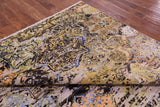 Contemporary Hand Knotted Wool & Silk Rug - 8' 2" X 9' 9" - Golden Nile