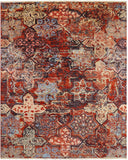 Abstract Modern Handmade Wool & Silk Rug - 8' 2" X 9' 10" - Golden Nile