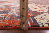 Abstract Modern Handmade Wool & Silk Rug - 8' 2" X 9' 10" - Golden Nile