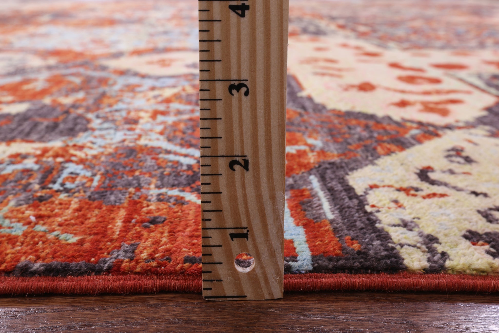 Abstract Modern Handmade Wool & Silk Rug - 8' 2" X 9' 10" - Golden Nile