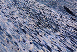Abstract Contemporary Handmade Wool & Silk Rug - 5' 10" X 8' 9" - Golden Nile