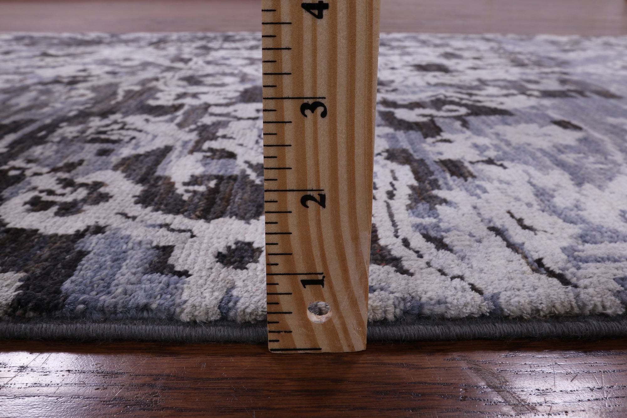 Abstract Modern Handmade Wool & Silk Runner Rug - 2' 10" X 14' 0" - Golden Nile