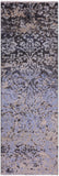 Abstract Modern Hand Knotted Wool & Silk Runner Rug - 2' 8" X 7' 10" - Golden Nile